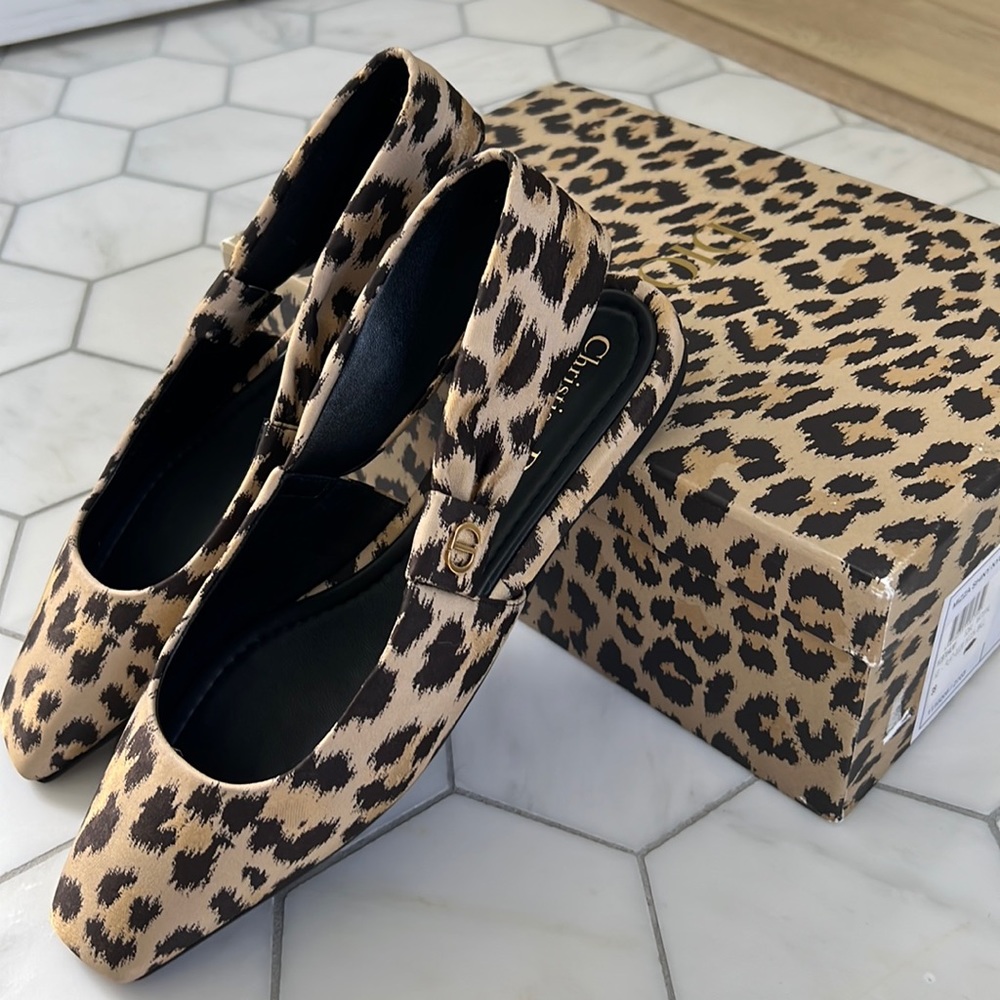 New in Box Dior Mizza slingback flats.